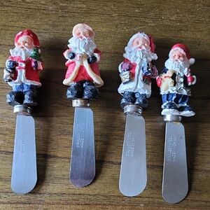 Santa Claus Cheese Spreaders Set
